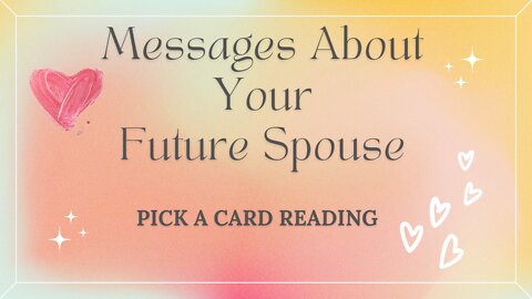 ❤YOUR FUTURE SPOUSE❤ PICK A CARD READING #futurespouse #love #romance
