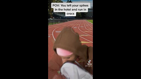 I ran a 10.27 100m in crocs