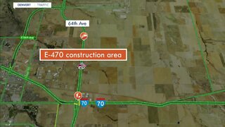 E-470 reducing speed in construction zone