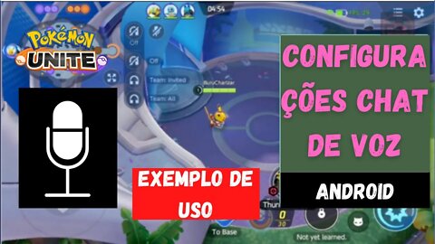 COMO ATIVAR O CHAT DE VOZ NO POKÉMON UNITE ANDROID