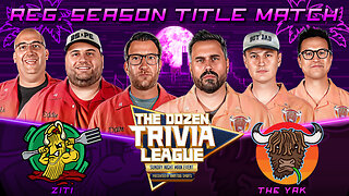 Portnoy & Ziti vs. Big Cat & Yak - Regular Season Title | Match 94, Season 4 - The Dozen Trivia