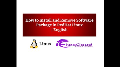 How to Install and Remove Software Package in RedHat Linux