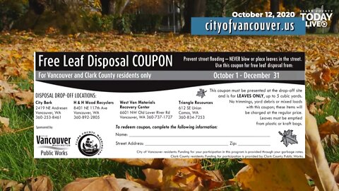 Vancouver and Clark County’s leaf coupon plan for not falling behind