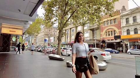 Melbourne City Walk on Sunday Afternoon || VICTORIA - AUSTRALIA