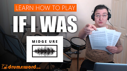 ★ If I Was (Midge Ure) ★ Drum Lesson PREVIEW | How To Play Song