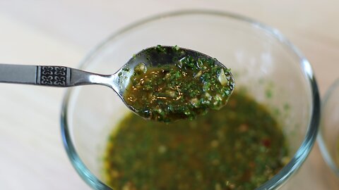 This is the most delicious Moroccan chermoula sauce
