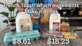 Does $10 Make a Difference?? French Toast - Great Value vs Name Brand | Is it Better?