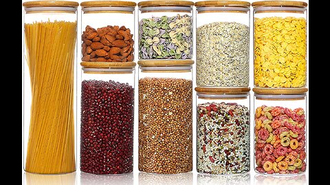 CASA LINGO Airtight Food Storage Containers with Lids, 4.4L Large Pantry Organization and Stora...