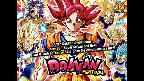 DOKKAN BATTLE GLOBAL SAYIN DAY GODKU SUMMONS PART 2!!