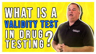 What is a validity test in drug testing?