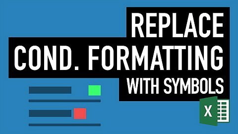 How to Conditionally Format Symbol colors in Excel Tables (without Conditional Formatting)