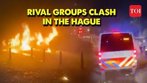 Rival Eritrean Groups Clash In The Hague | Police Cars Set on Fire as Riots Erupt (CIVIL UNREST)