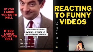 Reacting to funny videos