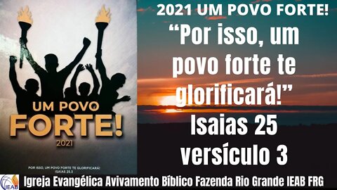 Igreja Evangélica Avivamento Bíblico Fazenda Rio Grande frg Louvor ao Senhor