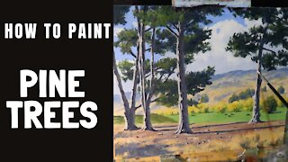 How to Paint PINE TREES