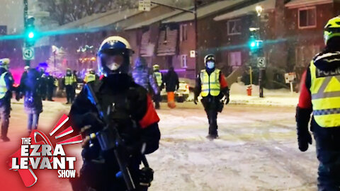 What's it like on Quebec streets during police-enforced curfew? | Alexa Lavoie joins Ezra Levant