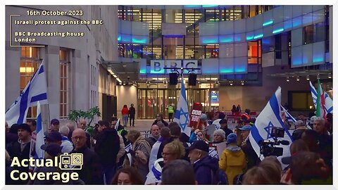 Israelis protest against BBC lies at BBC HQ