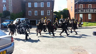 Beltane Border Morris - White Ladies Aston - Upton Folk Festival - 2014