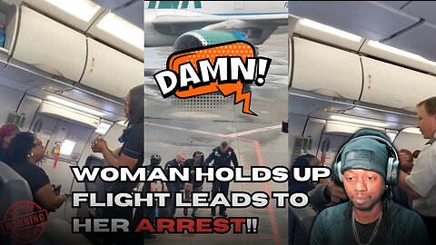 Woman passenger holds up Frontier Airlines Flight!!??