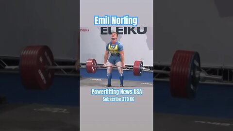 Emil Norling: IPF Worlds 2023 Insane 370KG Deadlift #viral #short