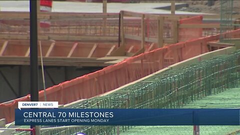 Central 70: Express lanes start opening Monday, tunnel next month