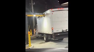 Truck Fail At McDonald's Drive-thru