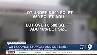 Tucson city council approves new ADU size restrictions