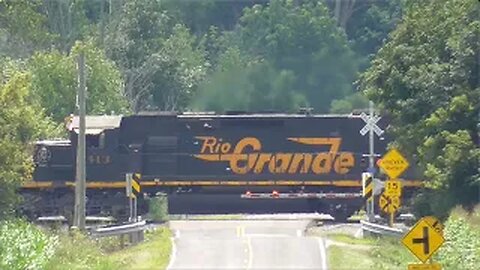 Wheeling & Lake Erie Mixed Fright Train From Creston, Ohio July 30, 2023
