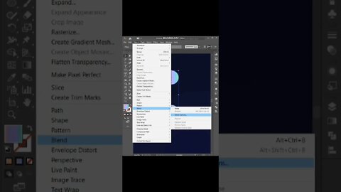 Adobe Illustrator Glowing Blend Effect 😀😀😀