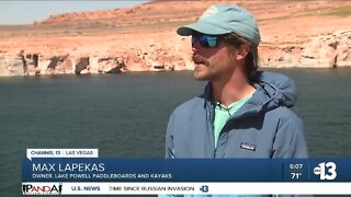 Declining water levels at Lake Powell are affecting businesses