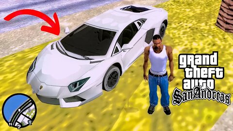 Secret Lamborghini Aventador Super Car Location in GTA San Andreas (Cheat Code)