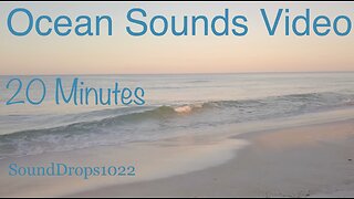 Experience Peace At The Beach With 20 Minutes Of Ocean Sounds Video