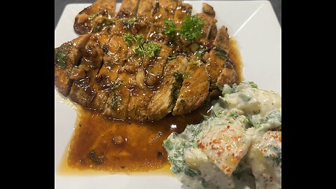 "Grilled Chicken Steak with BBQ Glaze: A Flavorful Delight"