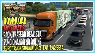 PACK TRAFEGO REALISTA MAIOR DENSIDADE NO TRÁFEGO 1.42 EURO TRUCK SIMULATOR 2 1.42 BETA / 1.41