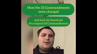 How the 10 Commandments were changed￼