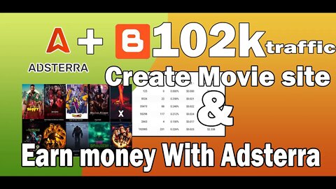 How to create a movie earning site and monetized with adsterra to earn money 2022