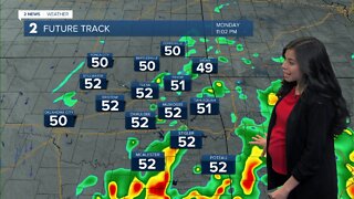 Warm, Cloudy and Breezy Monday