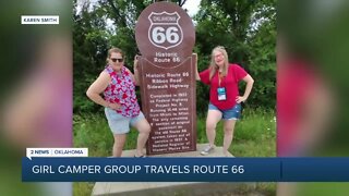 Girl Camper group travels route 66