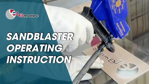 How to use the Lematec sandblaster gun-AS118-2C? Tips and tricks on video.