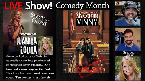 LIVE! Inter-Review Special Guest Juanita Lolita, #Movie #Review My Cousin Vinny