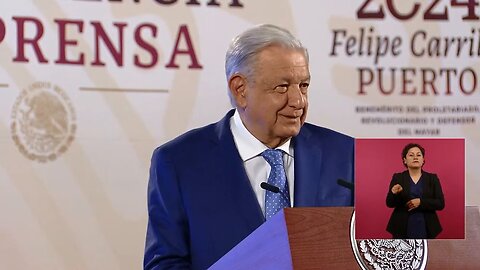 Conferencia de prensa matutina, desde Palacio Nacional. Lunes 13 de mayo 2024