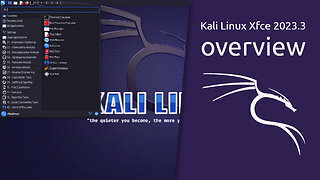 Kali Linux Xfce 2023.3 overview | The most advanced Penetration Testing Distribution.