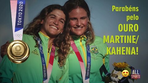 🥇Parabéns pelo ouro Martine Grael e Kahena Kunze em Tokyo 2020.