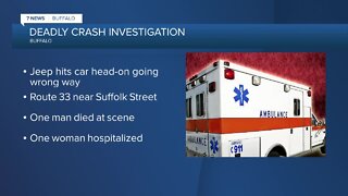 One dead, another hurt following crash on Route 33 in Buffalo