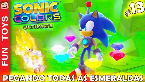 🔵 Sonic Colors Ultimate #13 - Pegando TODAS as ESMERALDAS do CAOS para poder LIBERAR o SUPER SONIC