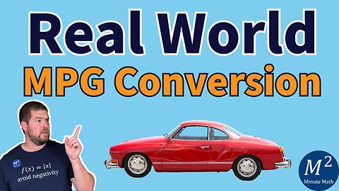 Using a Proportion to Solve a Real-World Math Problem with Car MPG #unitconversion