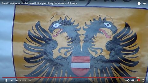 Anti-Constitutional: German Police patrolling the streets of France