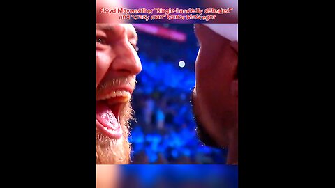 Floyd Mayweather "the undefeated" and "crazy man" Conor McGregor