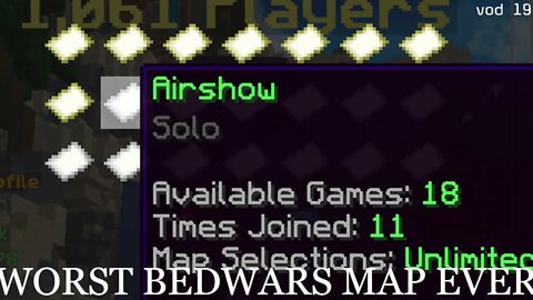 THIS IS THE WORST BEDWARS MAP