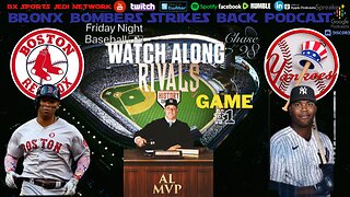 ⚾The Rivalry Yankee's vs Red Sox - Garrett Whitlock vs Gerrit Cole GM#1 LIVE WATCH-ALONG